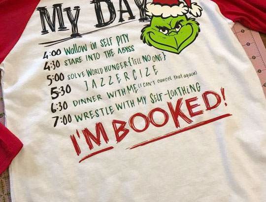 Grinch To-Do List Baseball Shirt