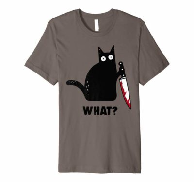 Kitty with Knife T-Shirt