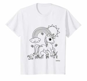 Color Your Own TShirt - Unicorn