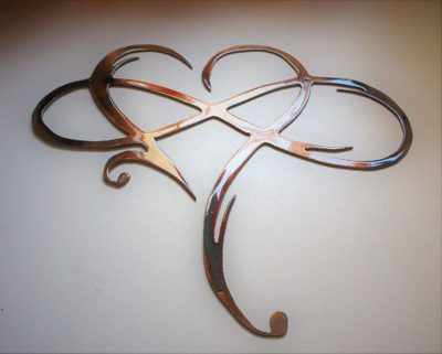 Infinity Heart Metal Wall Art