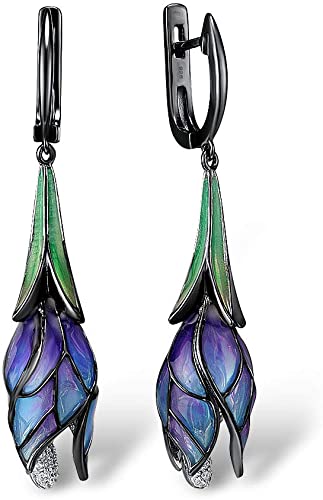 Enamel Stained Glass Style Earrings